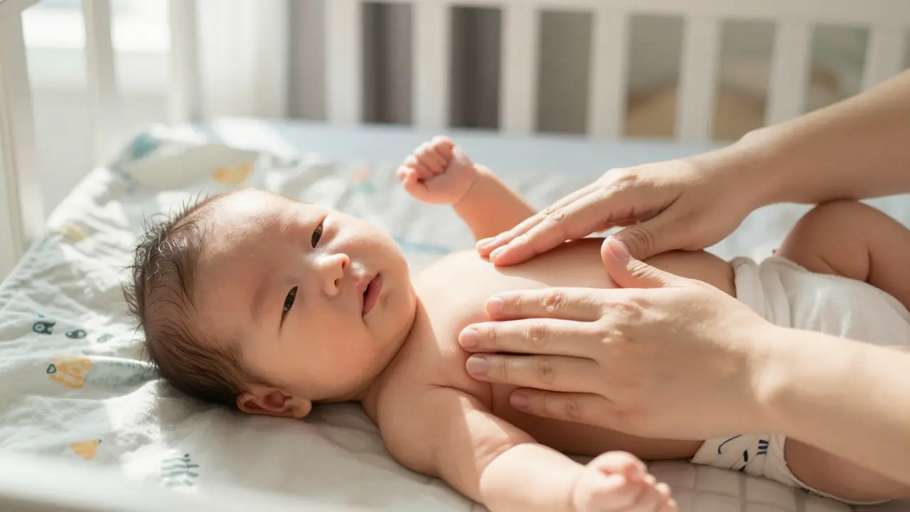 Jak masáže kojenců a batolat pomáhají při trávicích potížích - průvodce pro rodiče