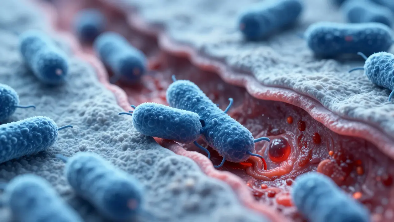 Bakterie Helicobacter pylori napadající sliznici žaludku