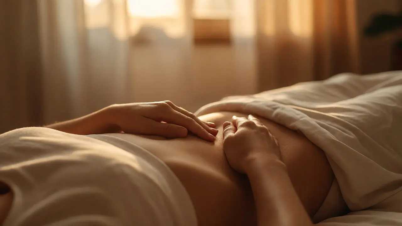 Jak hladit břicho: Průvodce masáží pro lepší trávení a relaxaci